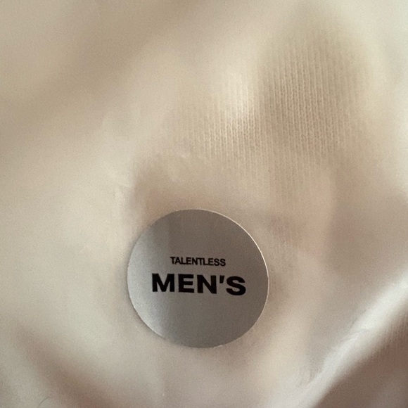 Talentless Cement Ivory Men’s Large Crewneck Sweatshirt Minimalist Lightweight - Picture 9 of 11